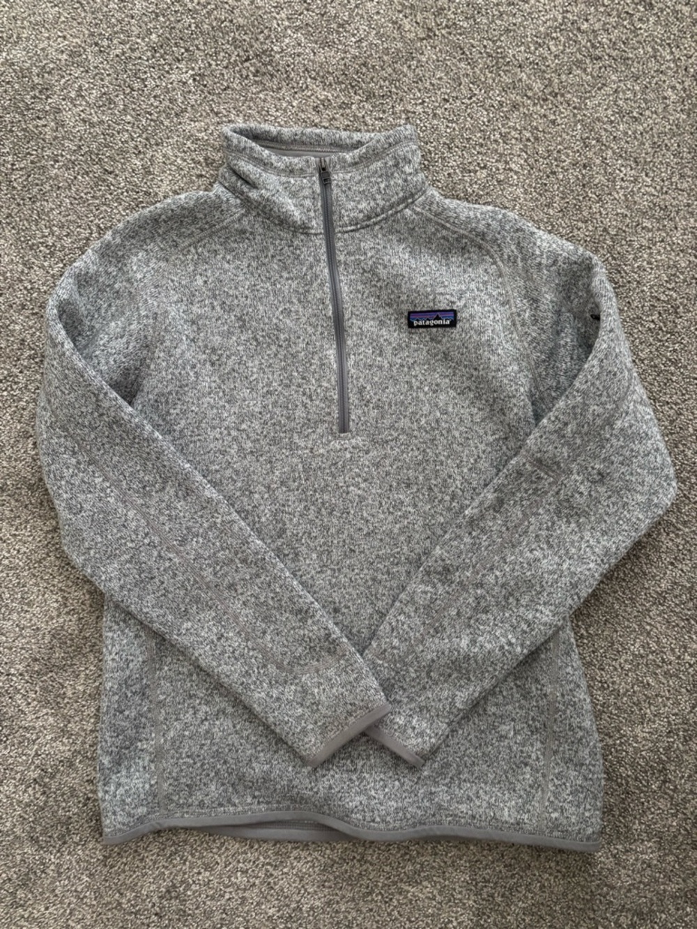 Patagonia Women's Heather Gray Half-Zip Fleece Pullover